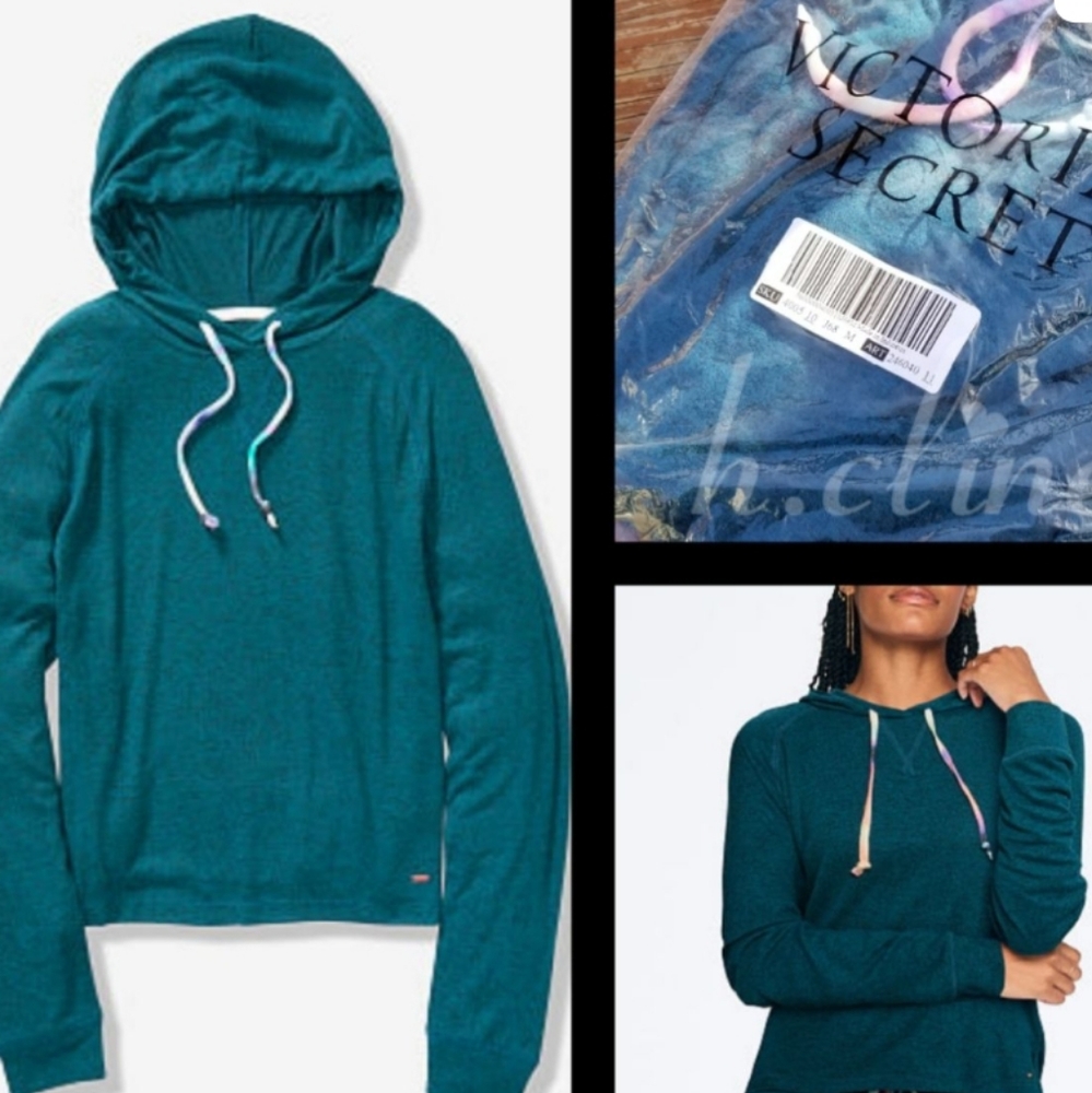 Victoria's Secret PINK Cozy Hooded Pullover 💖💙💚 - Picture 6 of 8